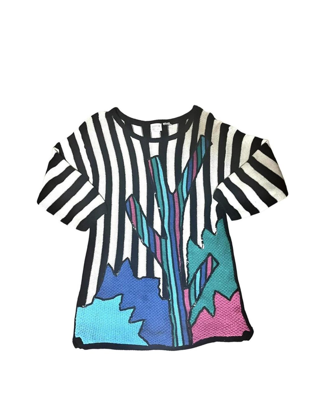 Women’s pinstripe sequin Bonnie & Bill sweater.
